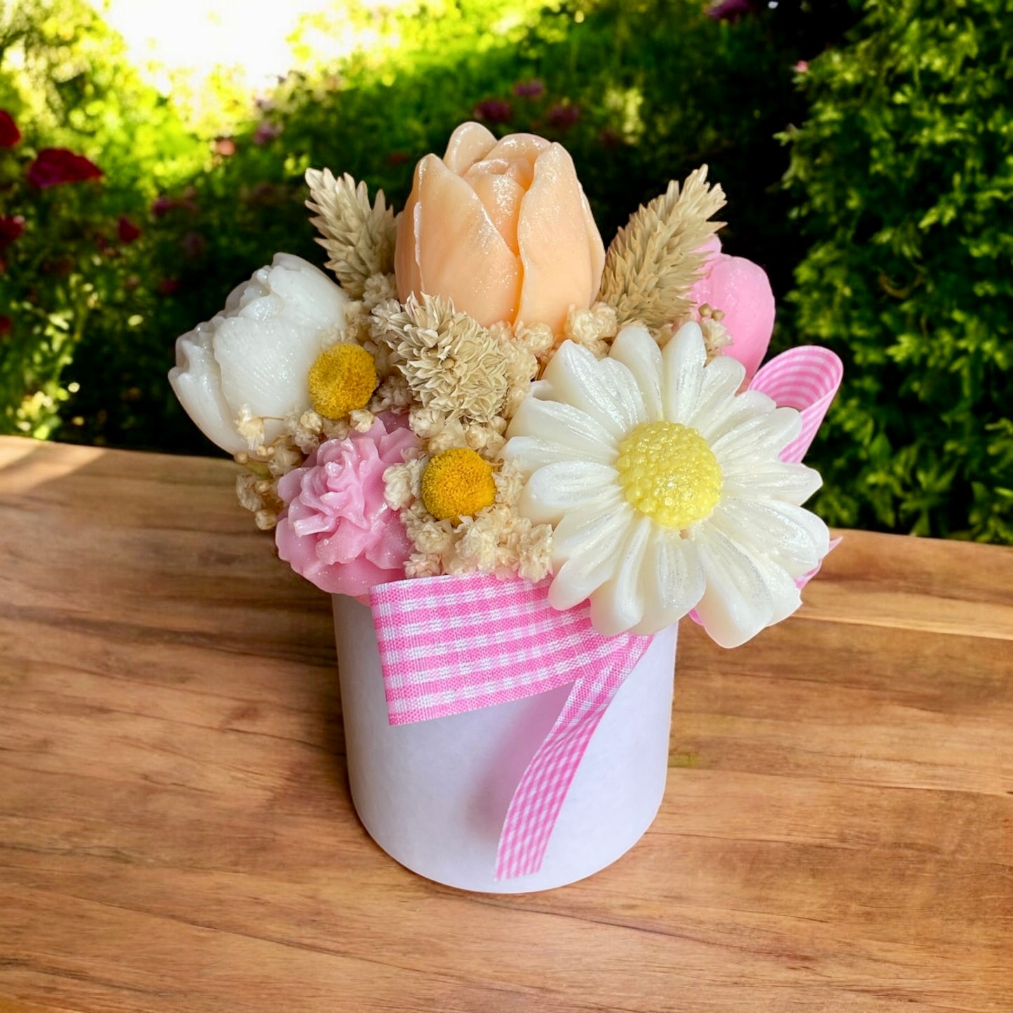Mini Bouquet “Fleurs Sous le Soleil” / Taille du bouquet : environ 12-13 cm