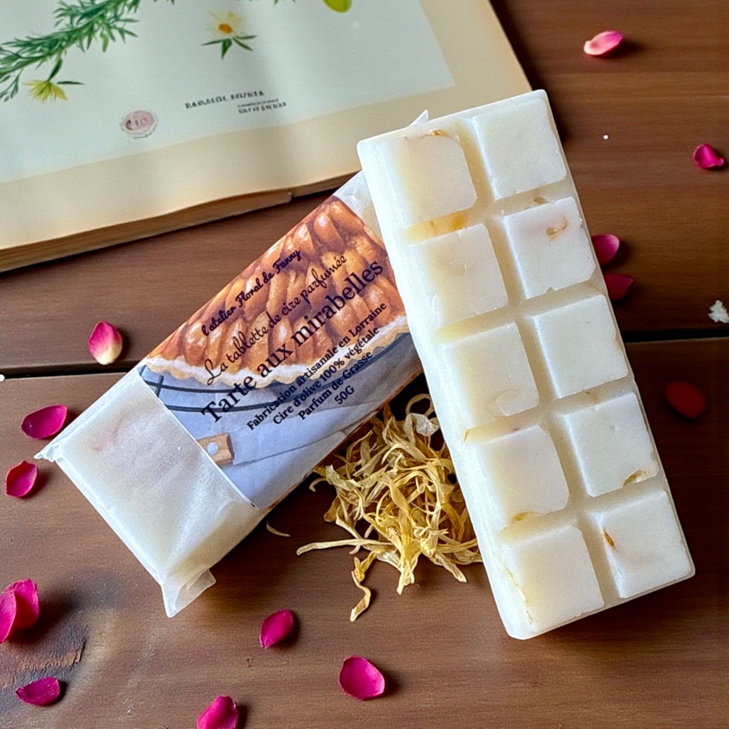 Tablette Fleurie - Tarte aux mirabelles