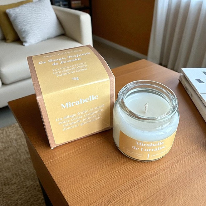 Bougie parfumée senteur Mirabelle de Lorraine