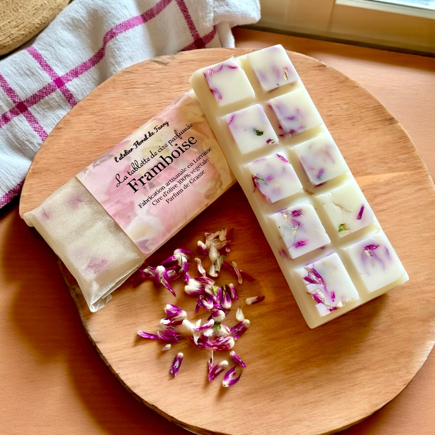 Tablette Fleurie - Framboise