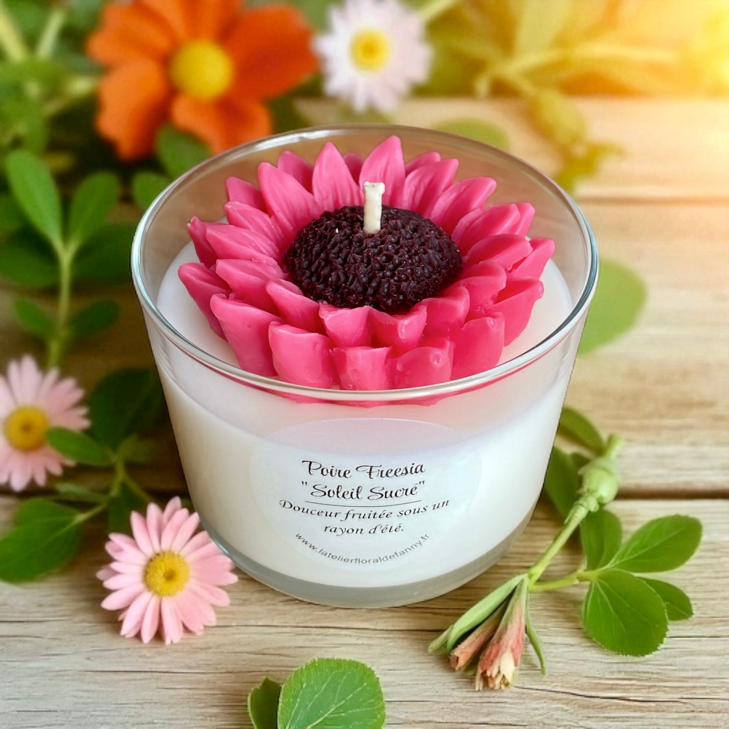 Bougie - Poire freesia - Collection « Soleil Sucré »
