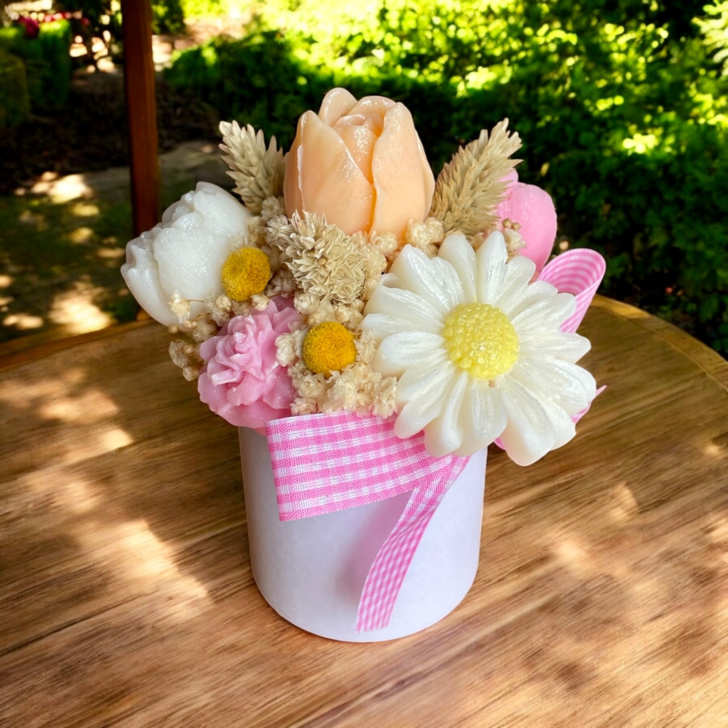 Mini Bouquet “Fleurs Sous le Soleil” / Taille du bouquet : environ 12-13 cm