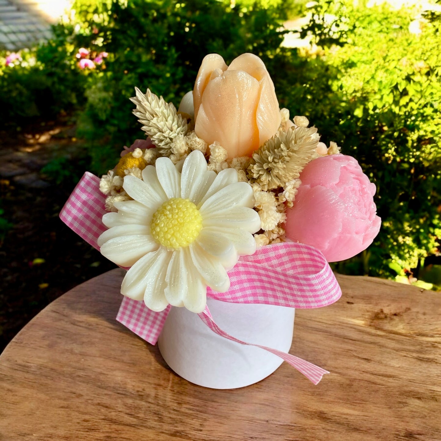 Mini Bouquet “Fleurs Sous le Soleil” / Taille du bouquet : environ 12-13 cm
