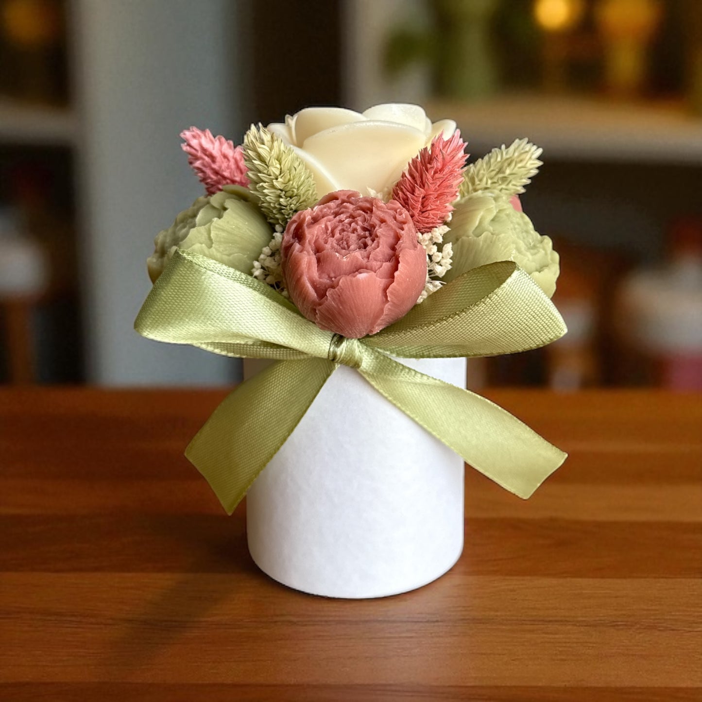 Mini Bouquet “Harmonie Végétale” / Taille du bouquet : environ 12-13 cm