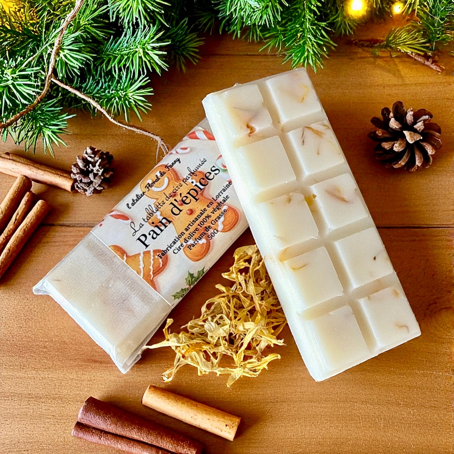 Tablette fondante Fleurie - Pain d’épices