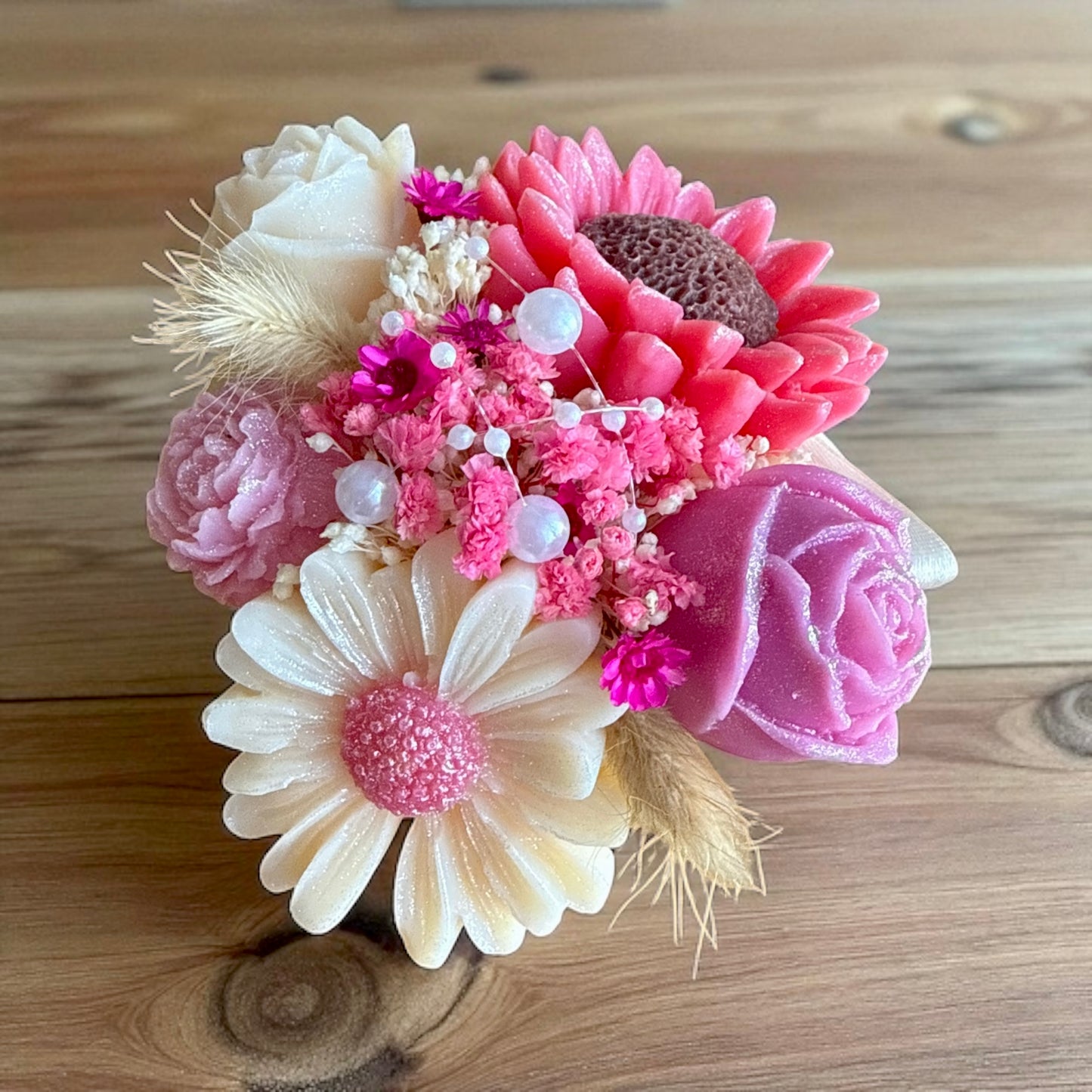 Mini Bouquet “Pep’s & Pétales”/ Taille du bouquet : environ 12-13 cm
