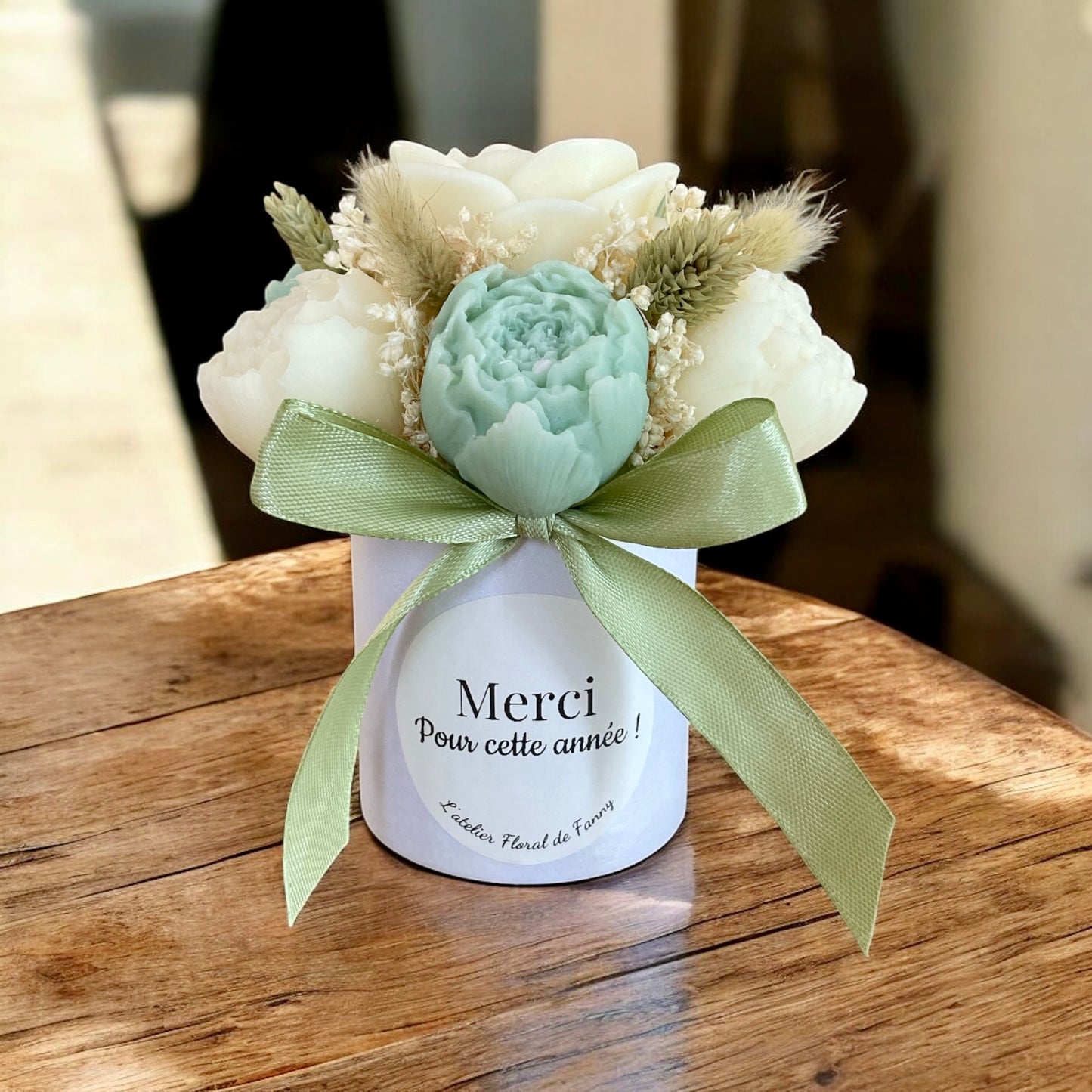 Mini Bouquet “Épure Naturelle” / Taille du bouquet : environ 12-13 cm