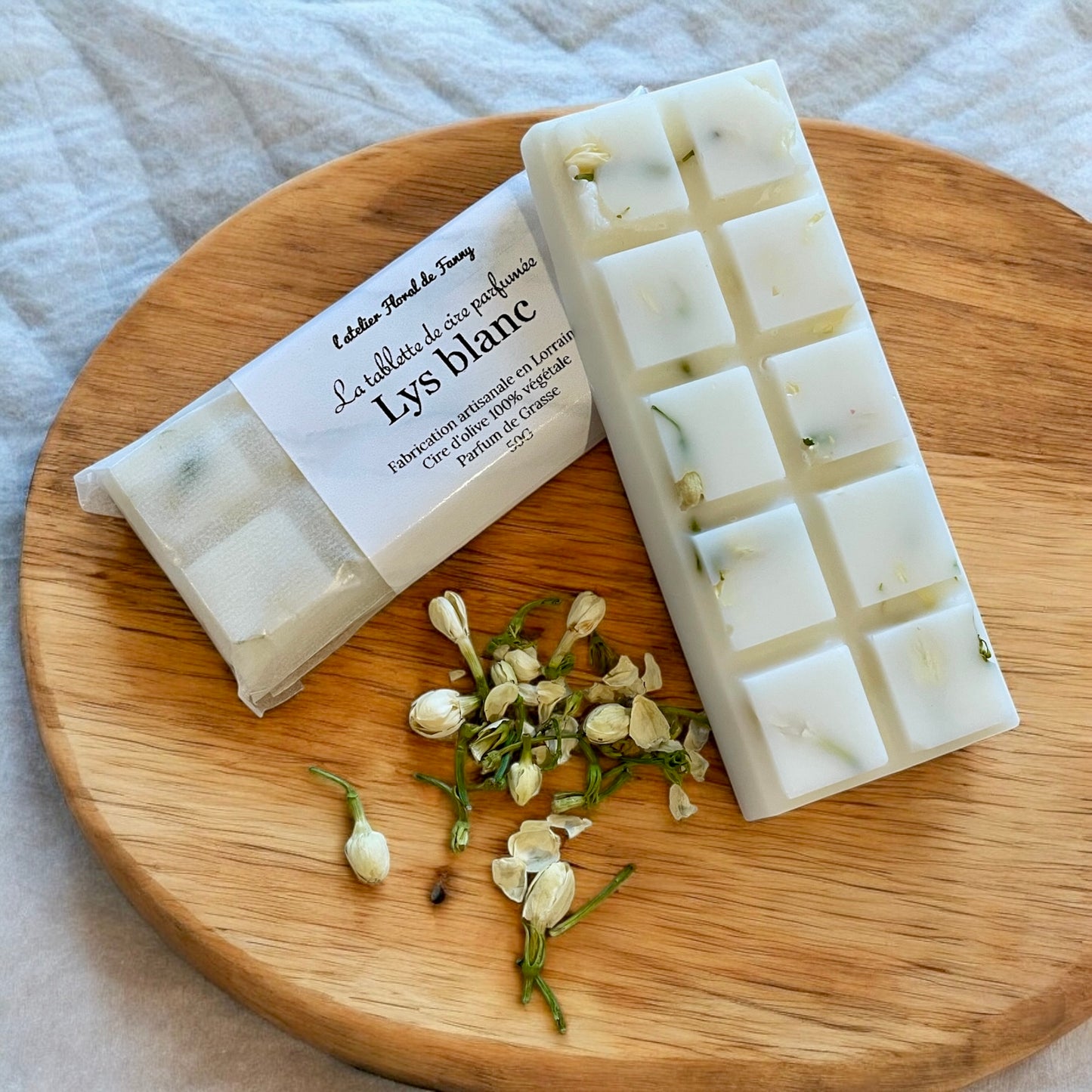 Tablette Fleurie - Lys blanc