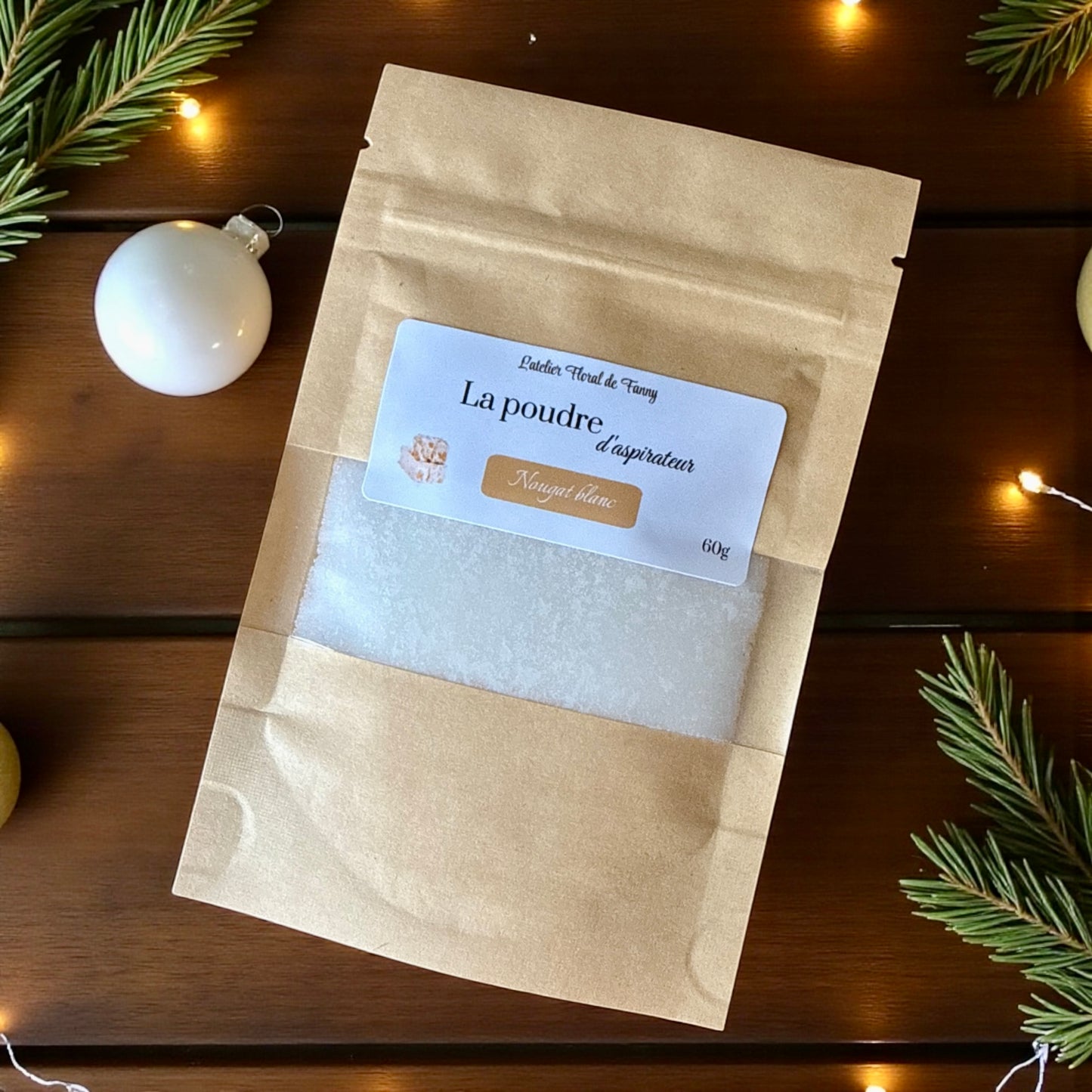La poudre d’aspirateur 60g - Nougat blanc