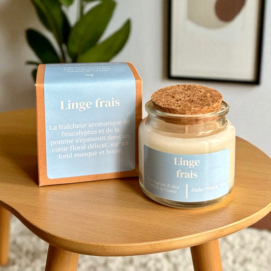 Bougie parfumée senteur Linge frais