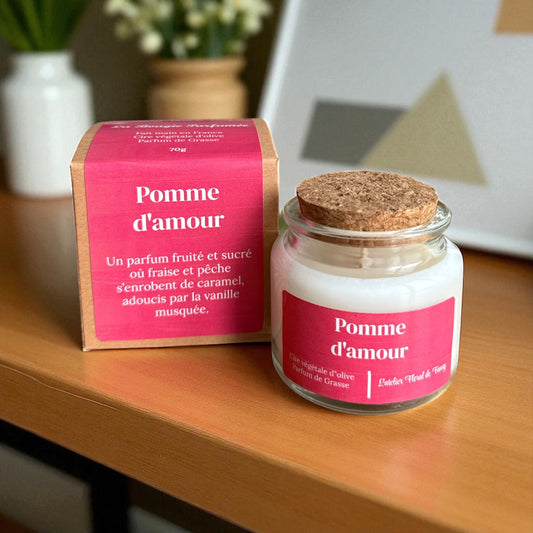 Bougie parfumée senteur Pomme d’amour