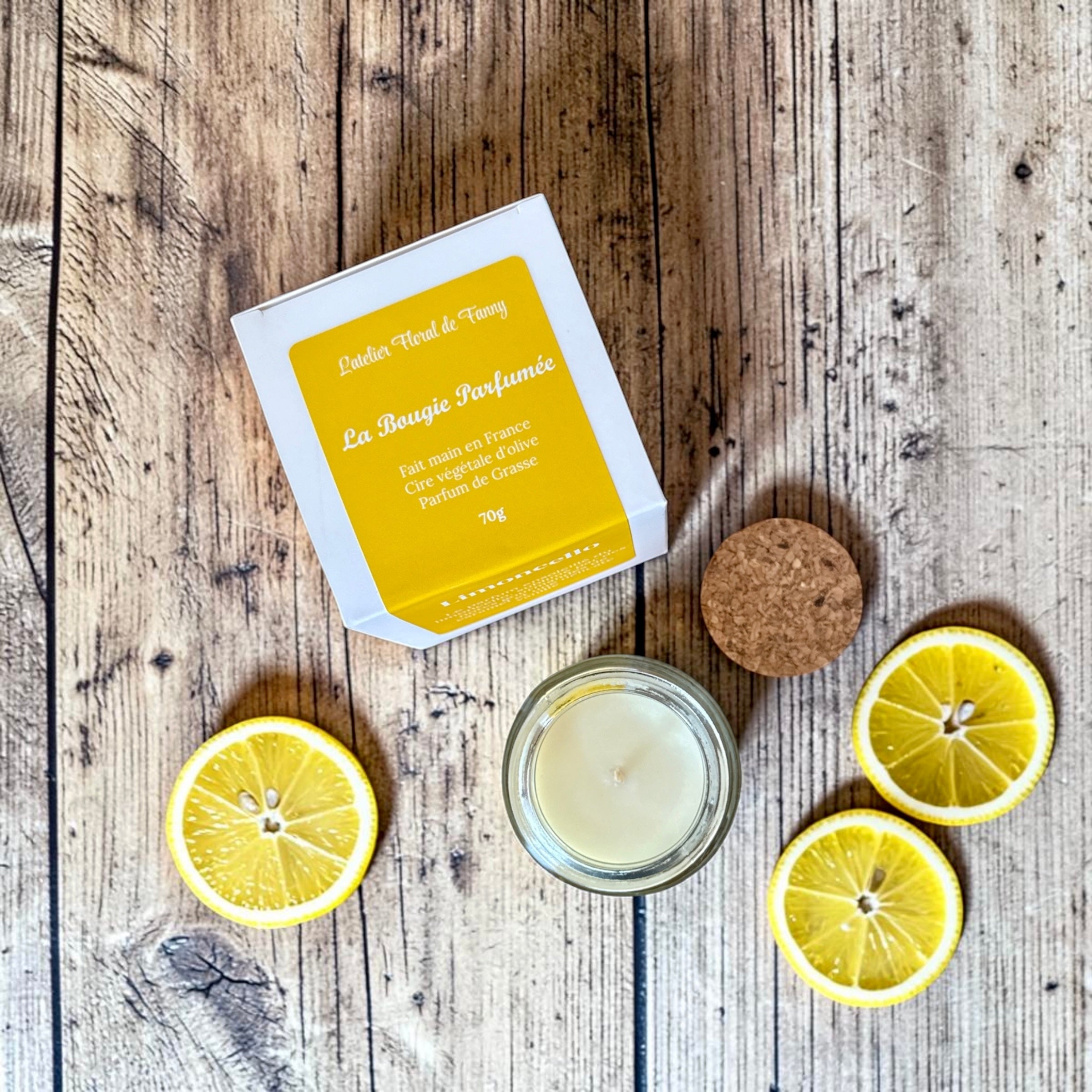 Bougie parfumée senteur Limoncello