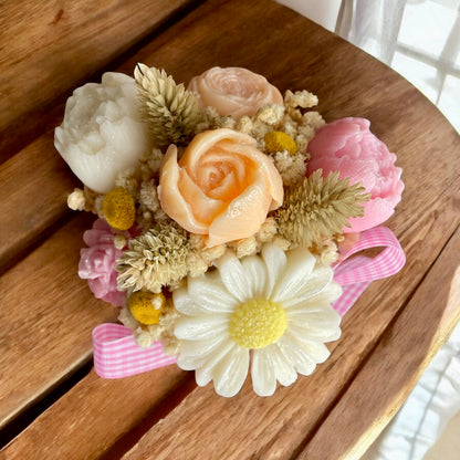 Mini Bouquet “Fleurs Sous le Soleil” / Taille du bouquet : environ 12-13 cm