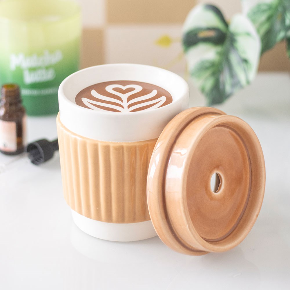 Brûle-parfum "Le Café au Coin du Feu" en céramique