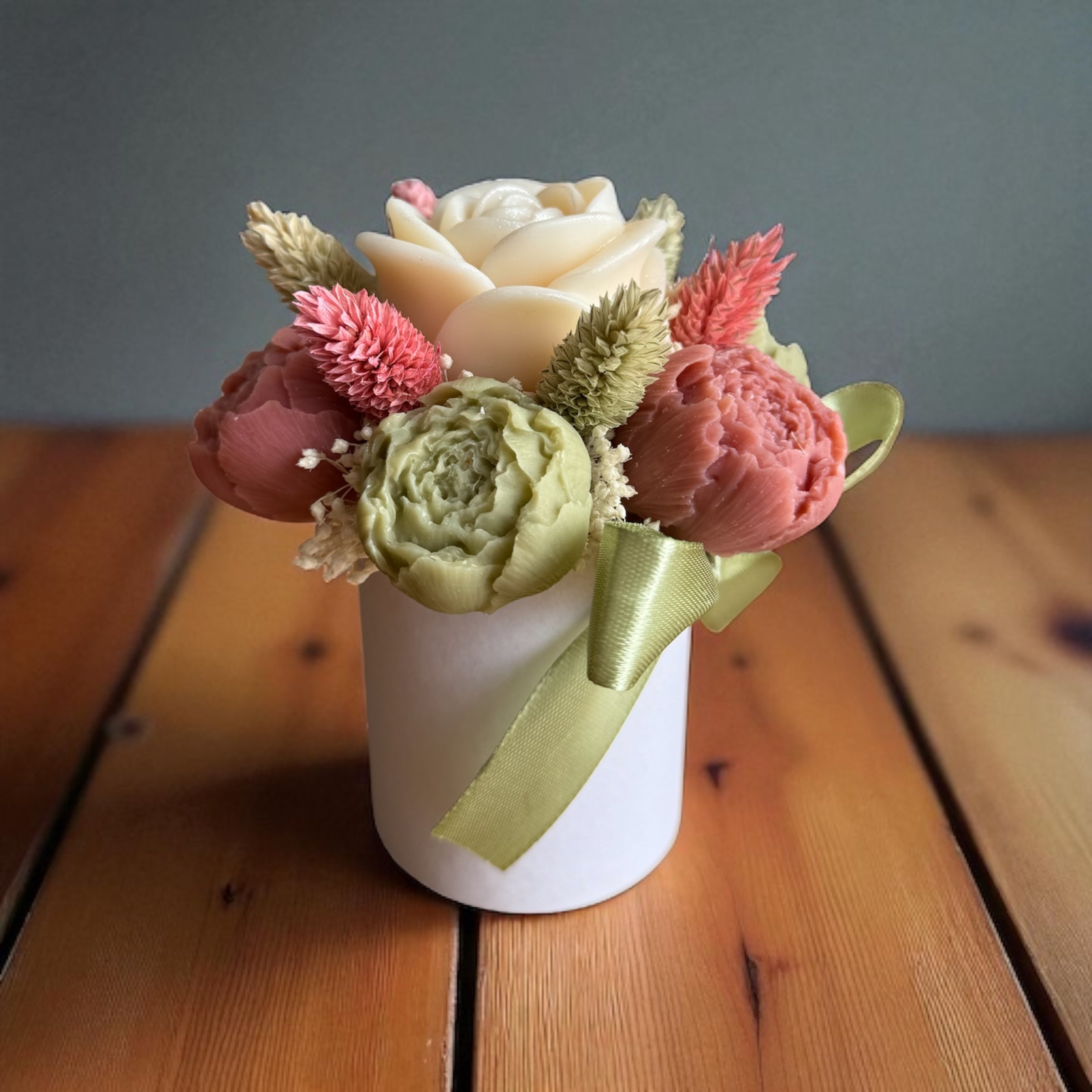 Mini Bouquet “Harmonie Végétale” / Taille du bouquet : environ 12-13 cm