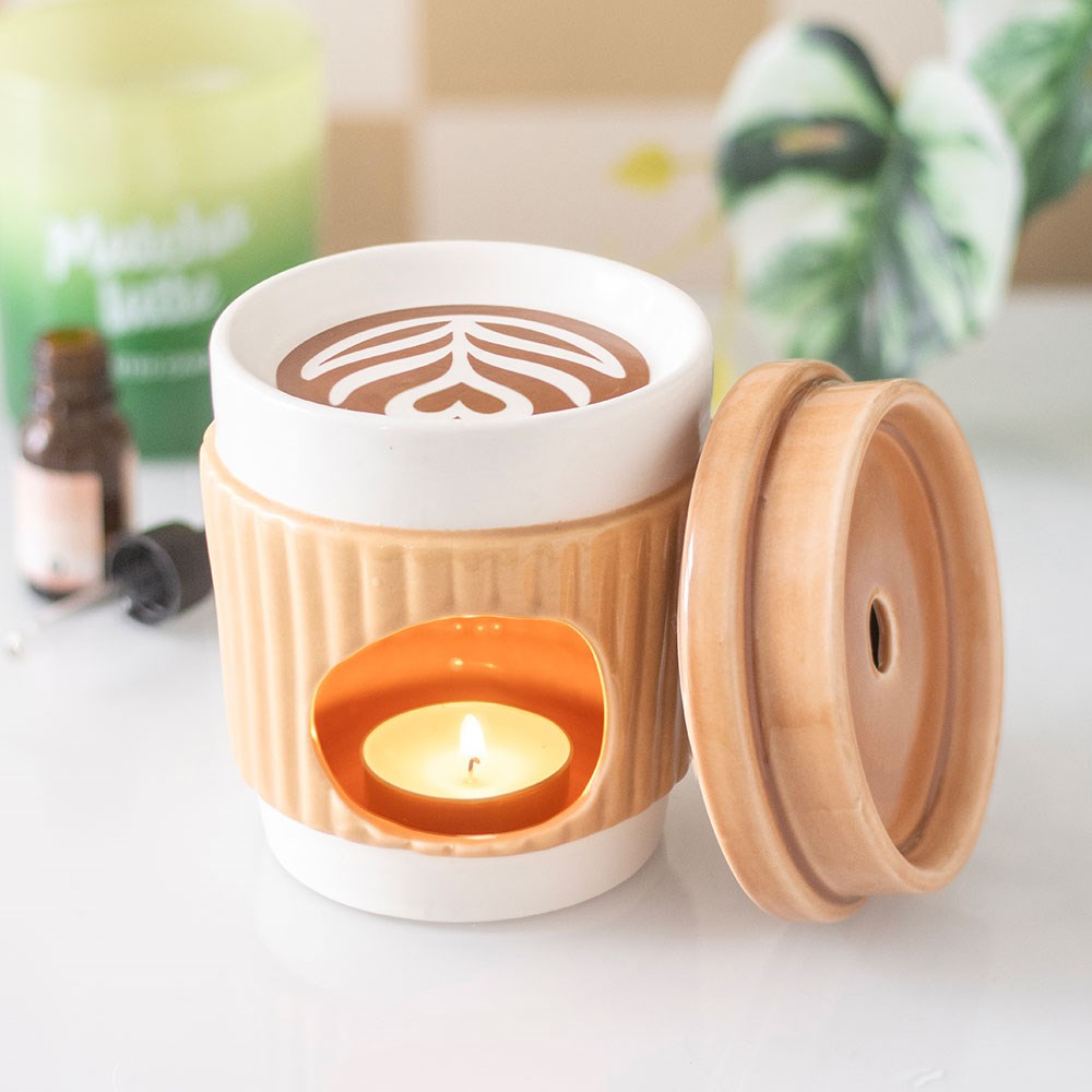 Brûle-parfum "Le Café au Coin du Feu" en céramique
