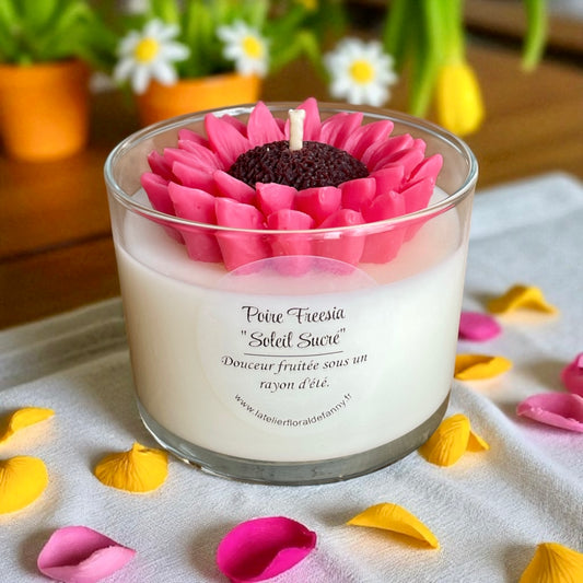Bougie - Poire freesia - Collection « Soleil Sucré »