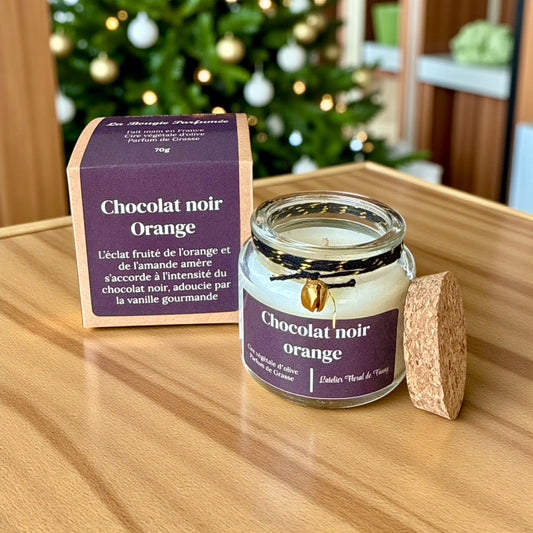 Bougie parfumée senteur Chocolat orange