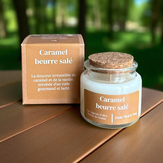 Bougie parfumée senteur Caramel beurre salé