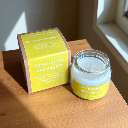 Bougie parfumée senteur Tarte citron meringuée