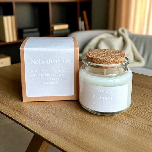 Bougie parfumée senteur Noix de coco