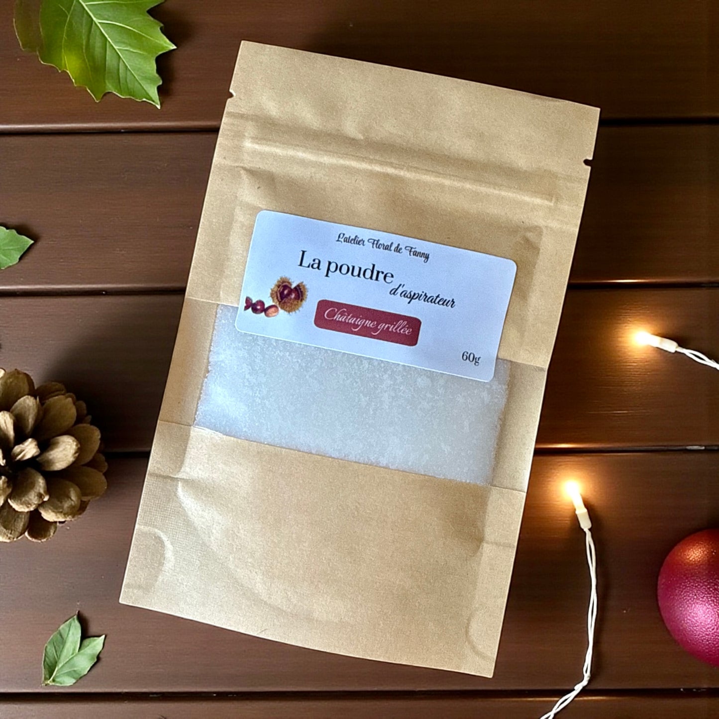 La poudre d’aspirateur 60g - Châtaigne grillée
