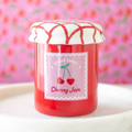 Brûle-parfum "Pot de confiture de cerises" en céramique