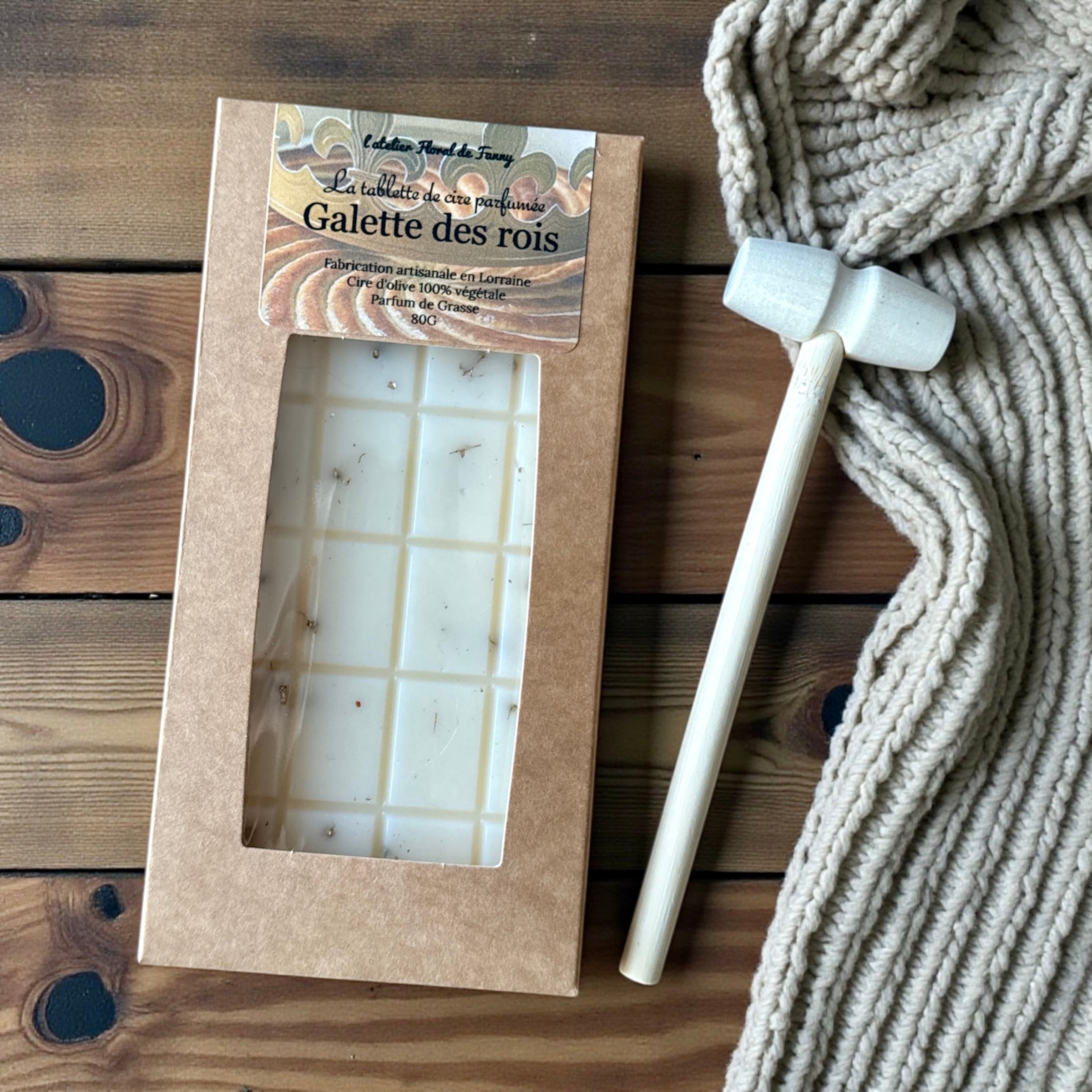 Tablette Galette des Rois avec Ticket Floral d’Or - 80g