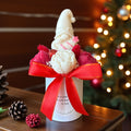 Mini Bouquet Lutin Blanc & Rouge – Magie et Douceur de Noël 🎄✨