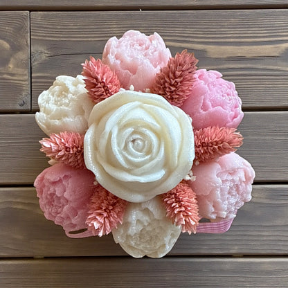 Mini Bouquet “Dégradé de Douceur” / Taille du bouquet : environ 12-13 cm