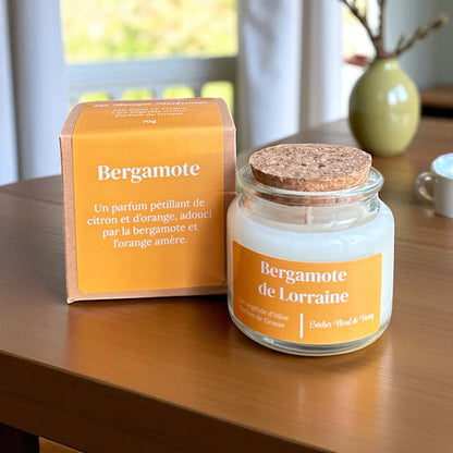 Bougie parfumée senteur Bergamote de Lorraine