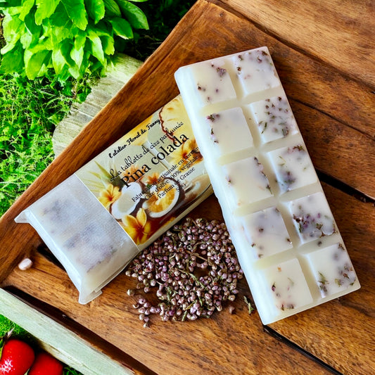 Tablette Fleurie - Pina colada - Collection « Fraîcheur & Douceur d’Été »
