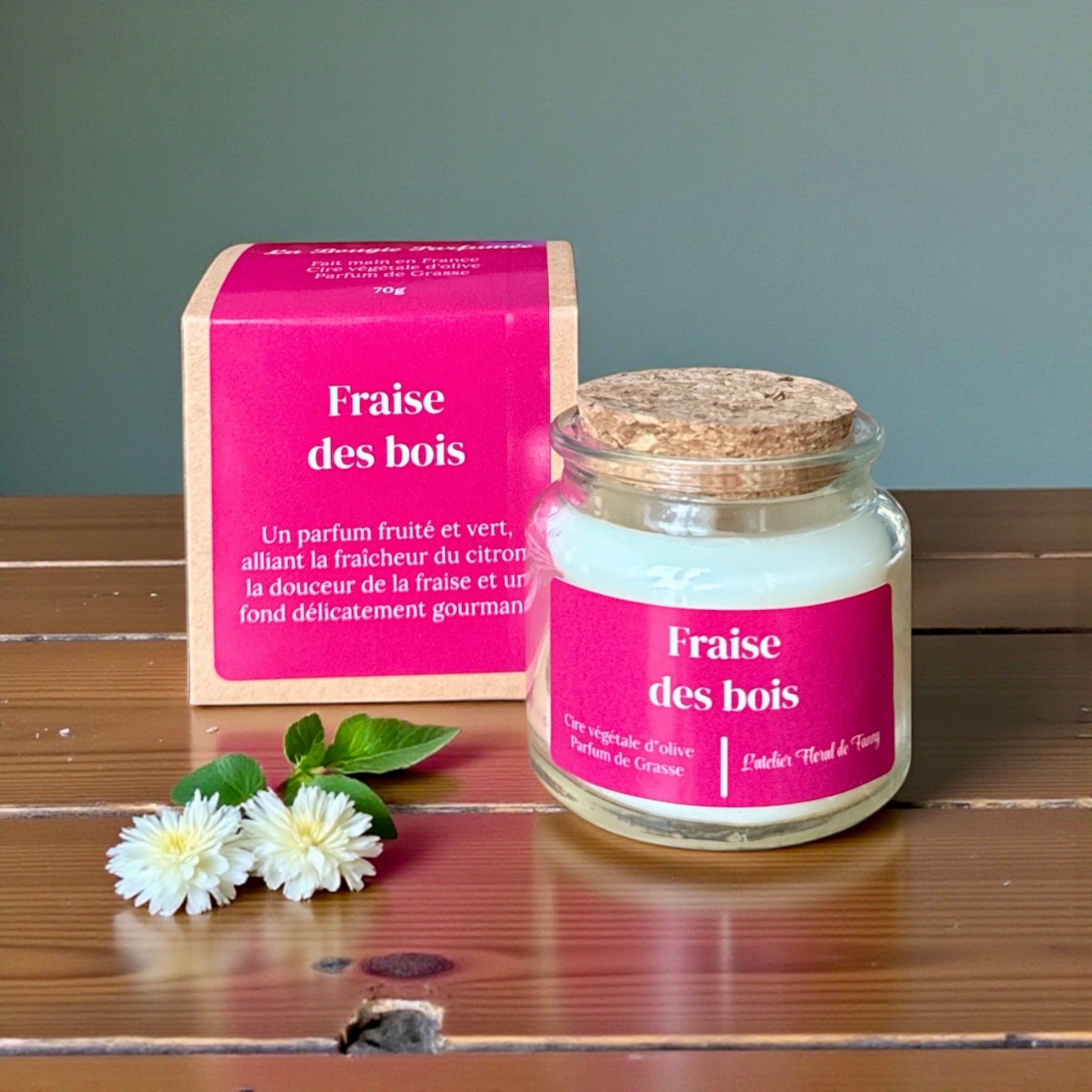 Bougie parfumée senteur Fraise des bois