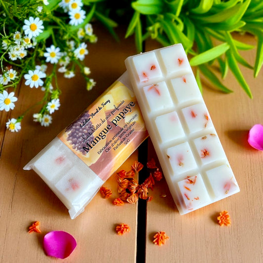 Tablette Fleurie - Mangue papaye - Collection « Soleil Sucré »