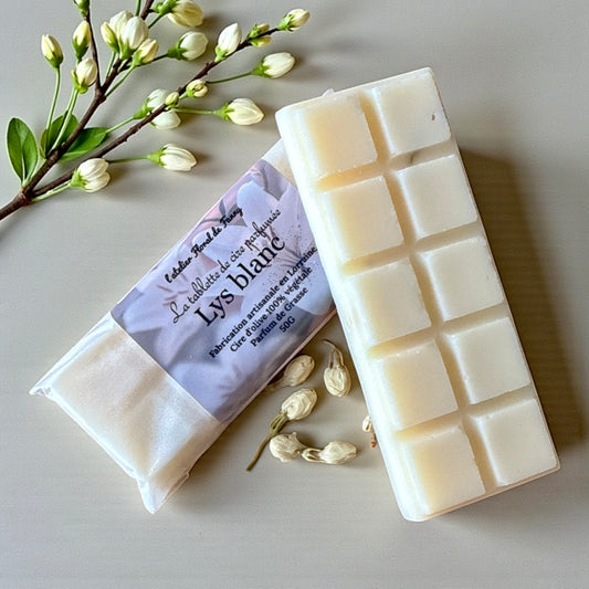 Tablette Fleurie - Lys blanc