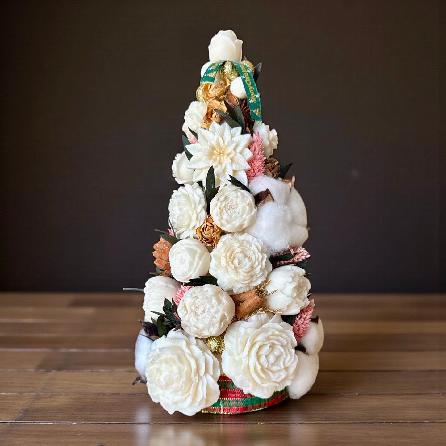 🌲 Sapin Bohème d’Hiver – Pièce d’artisanat unique, réalisée sur commande