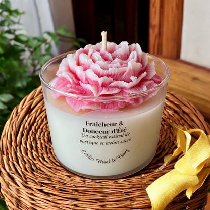 Bougie Collection « Fraîcheur & Douceur d’Été » - Pastèque melon