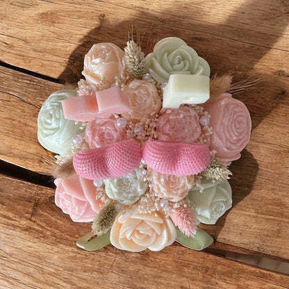 💍 Bouquet Bohème Champêtre – Initiales des Mariés