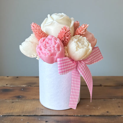 Mini Bouquet “Dégradé de Douceur” / Taille du bouquet : environ 12-13 cm