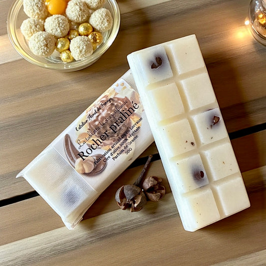 Tablette fondante Fleurie - Rocher praliné