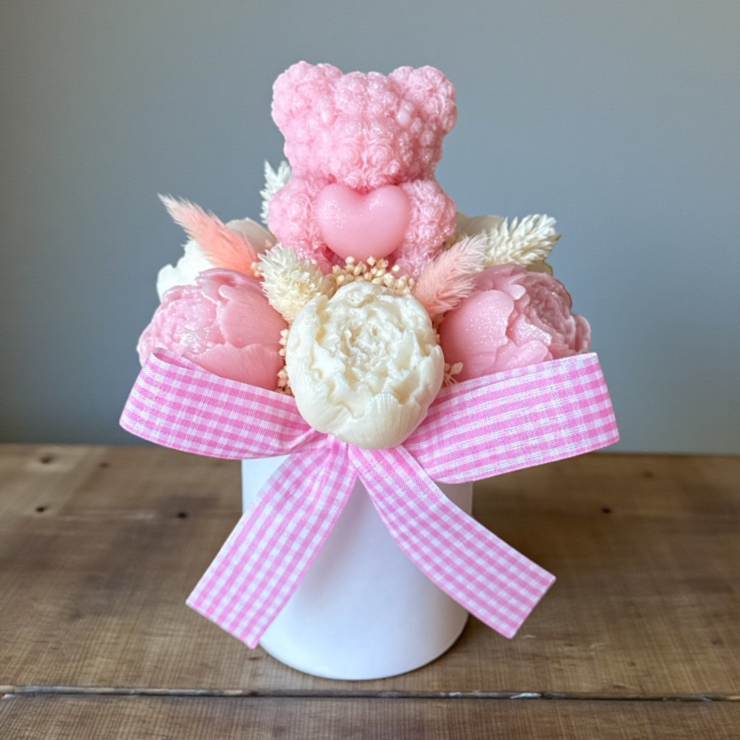 Mini Bouquet “Petit Ourson” – Taille : environ 12-13 cm