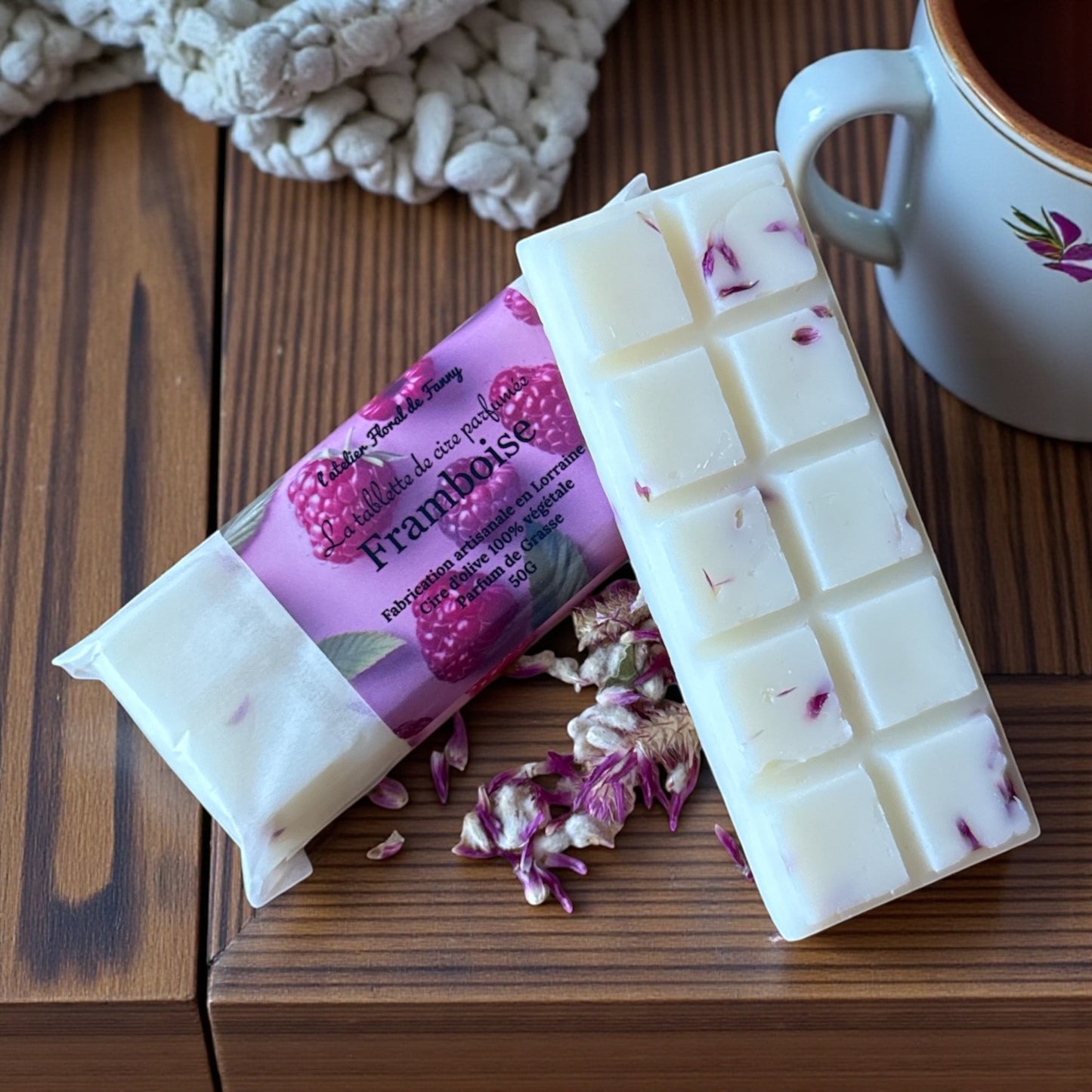 Tablette Fleurie - Framboise