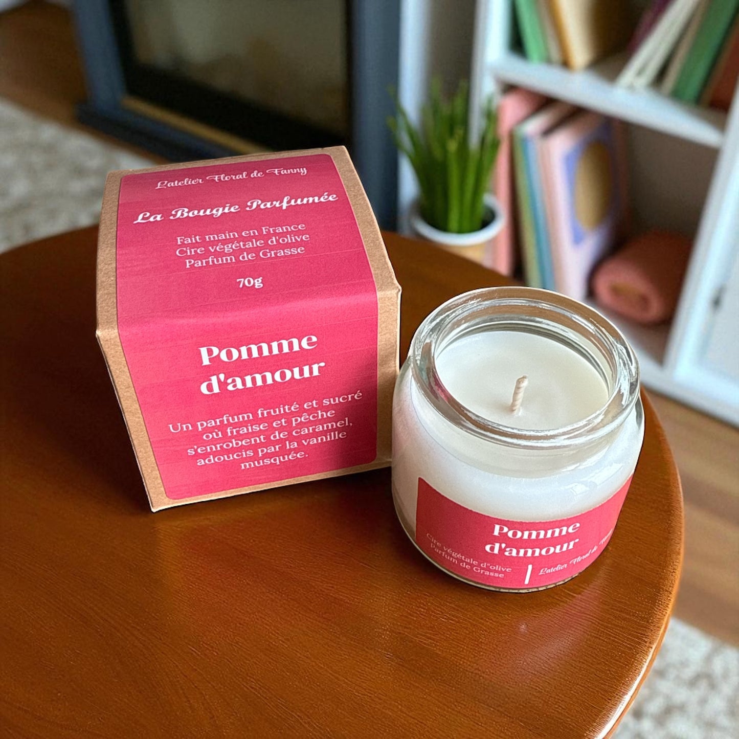 Bougie parfumée senteur Pomme d’amour