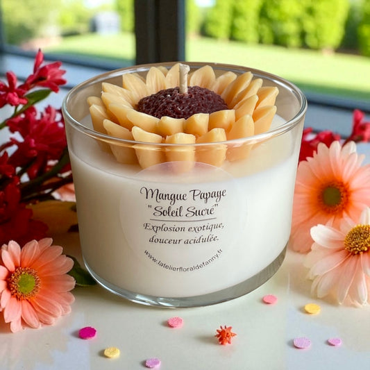 Bougie - Mangue papaye - Collection « Soleil Sucré »