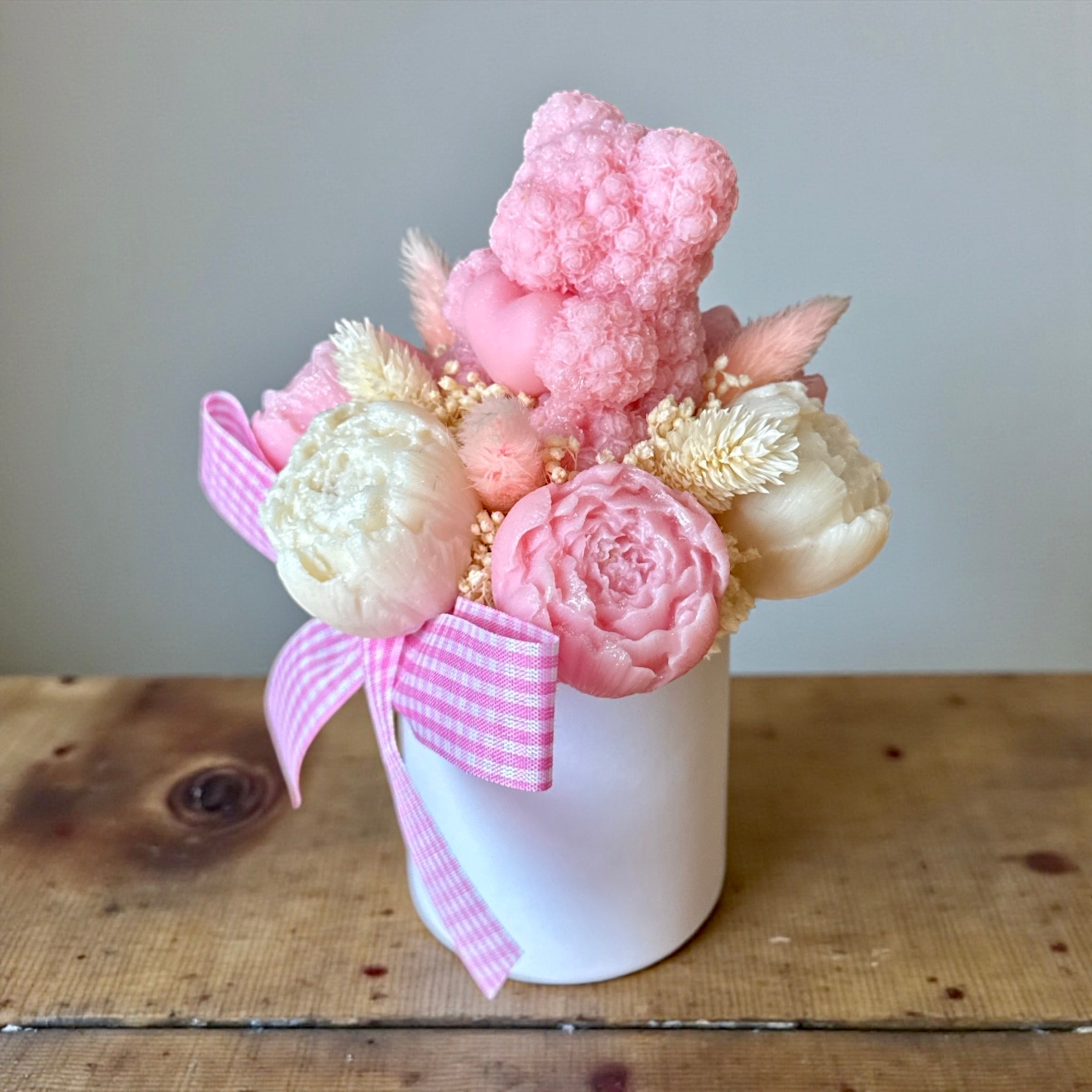 Mini Bouquet “Petit Ourson” – Taille : environ 12-13 cm