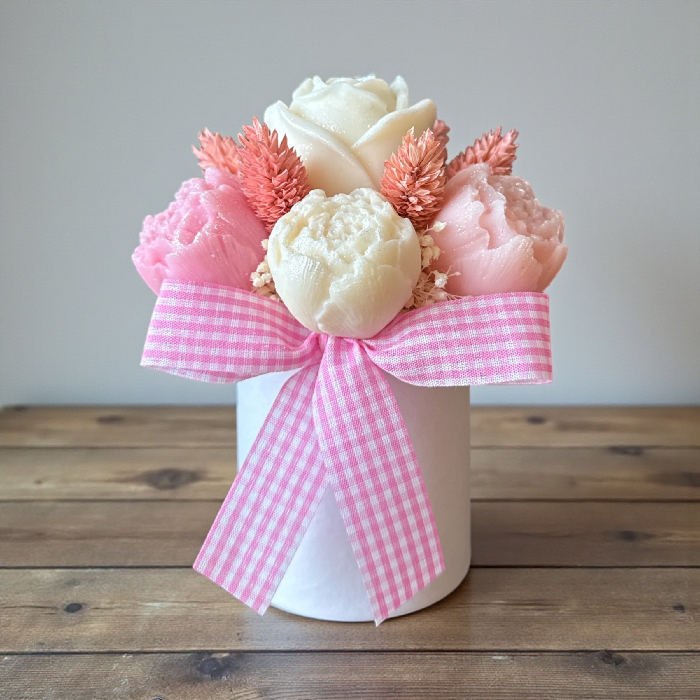 Mini Bouquet “Dégradé de Douceur” / Taille du bouquet : environ 12-13 cm