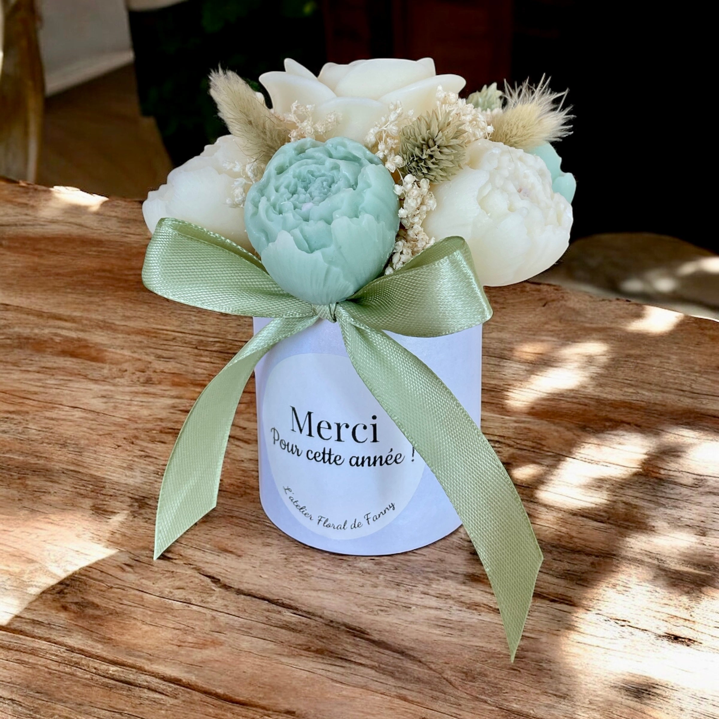 Mini Bouquet “Épure Naturelle” / Taille du bouquet : environ 12-13 cm