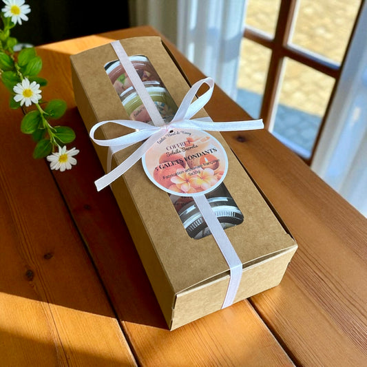 Coffret Découverte – 5 Galets Fondants Parfumés (30g) – Collection « Soleil Sucré »