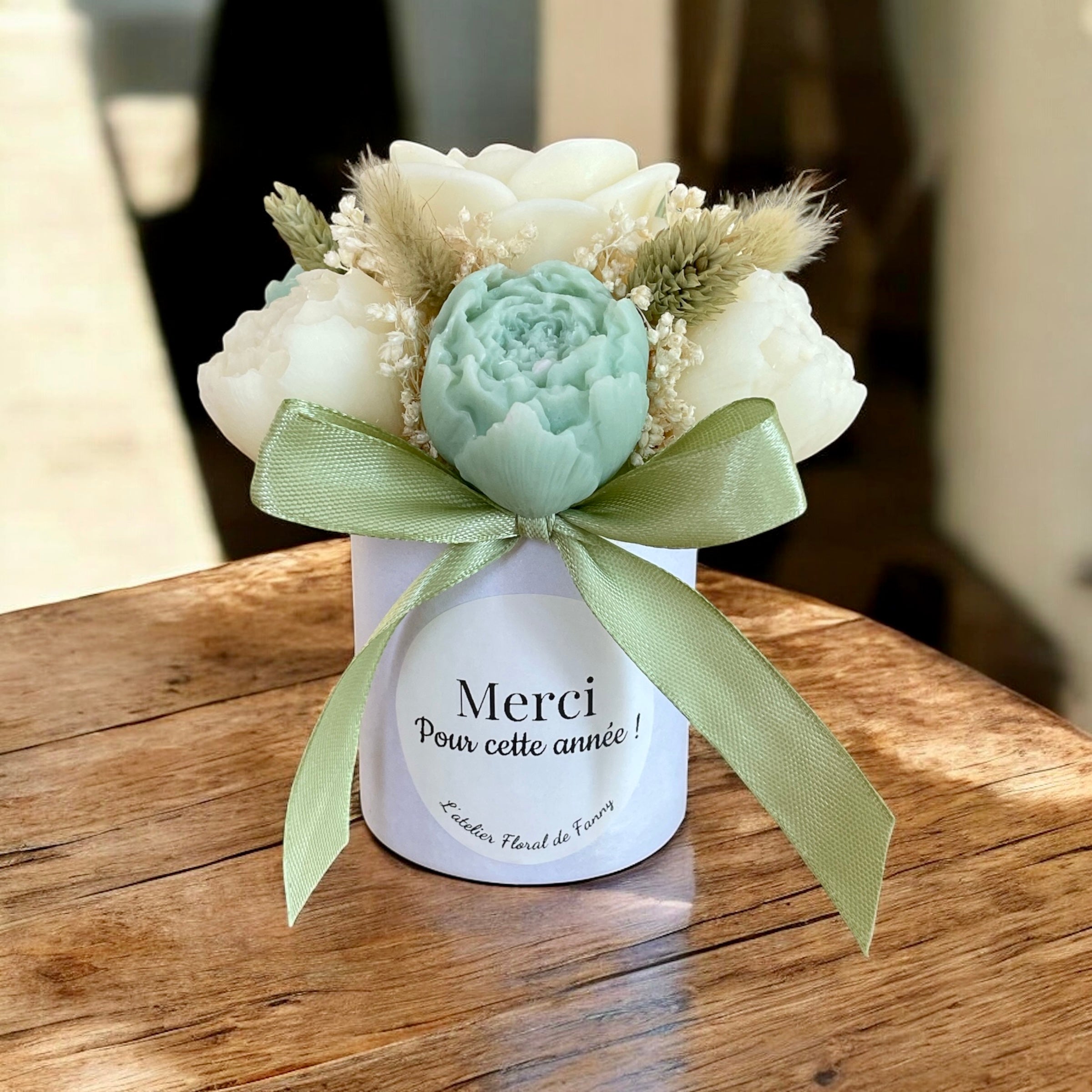 Mini Bouquet “Épure Naturelle” / Taille du bouquet : environ 12-13 cm