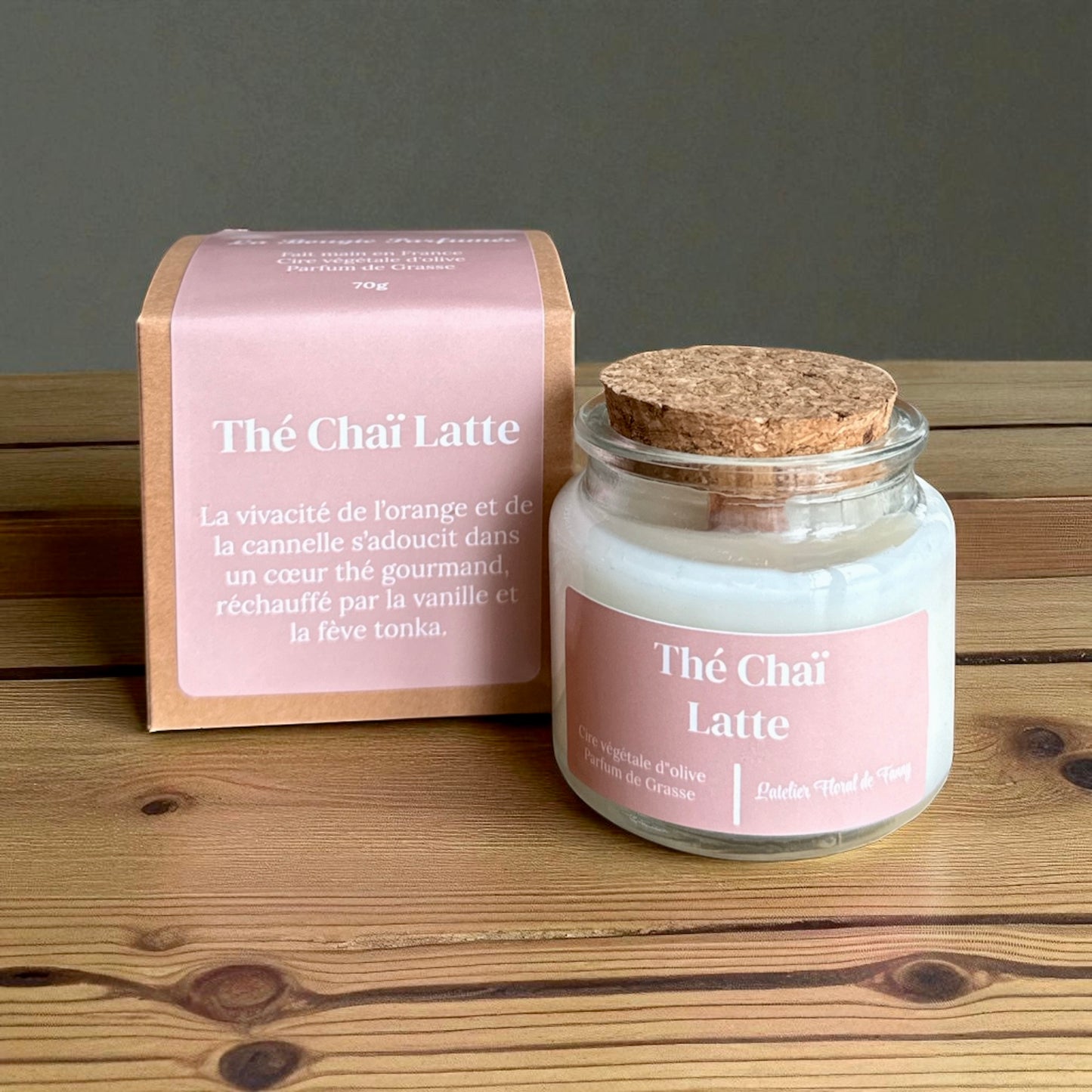 Bougie parfumée senteur Thé Chaï Latte